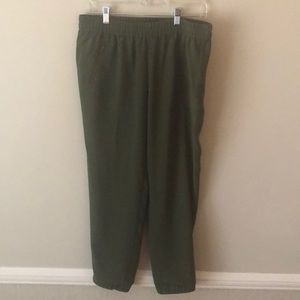 Army green joggers